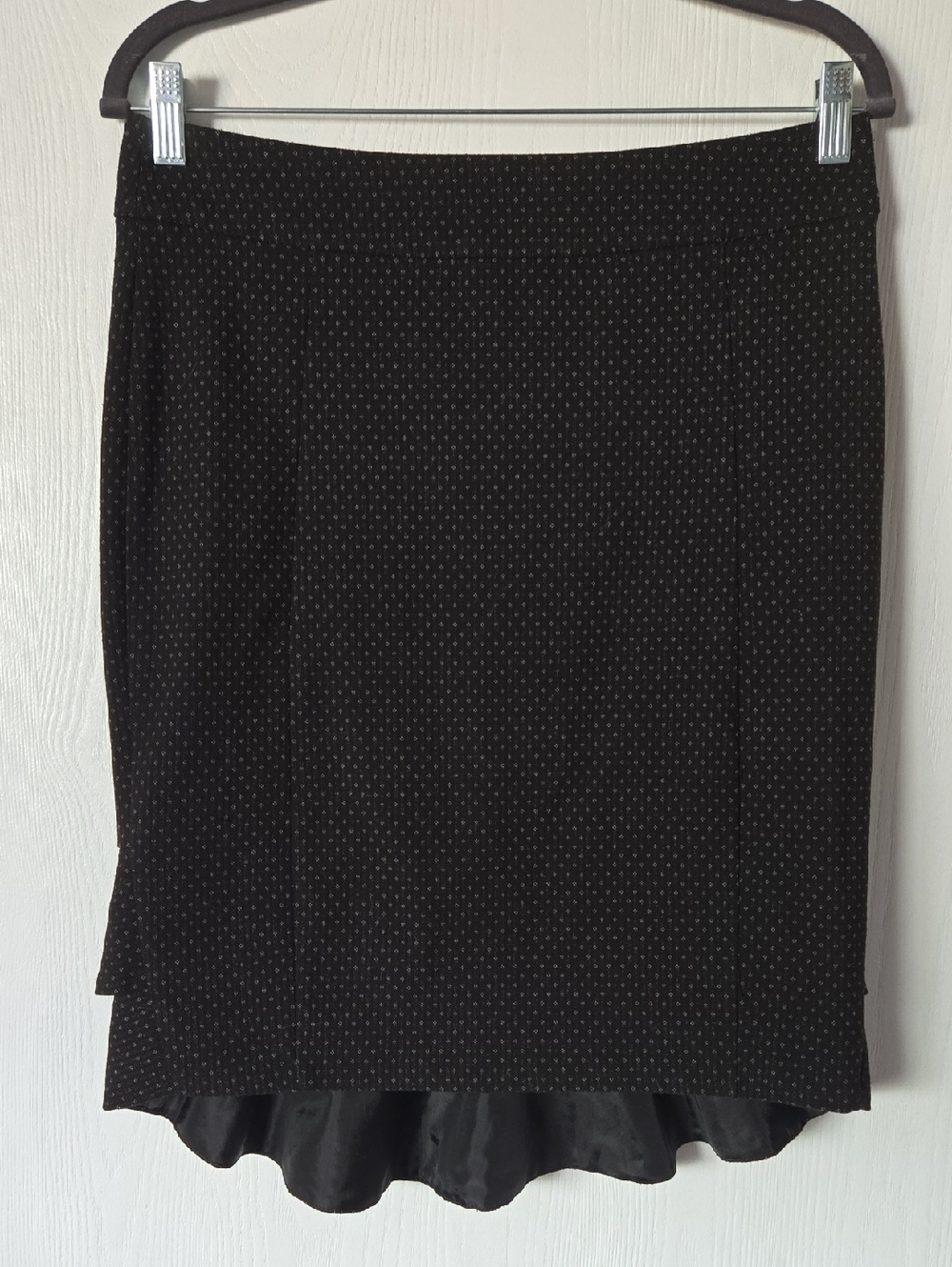 Ricki's Black Pencil Skirt with Tiny White Dot Detail